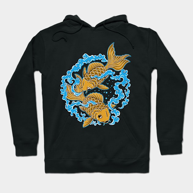 puffing fishes Hoodie by erickgalcontattoo